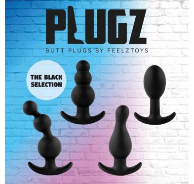 FeelzToys - Plugz Butt Plug Black Nr. 4